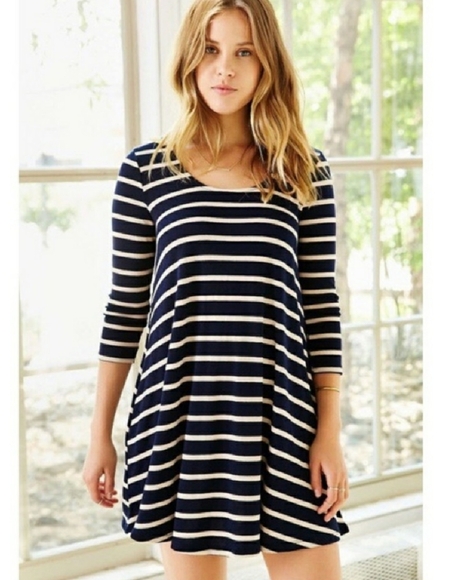 BDG UO Casual size small striped swing dress - Picture 1 of 7
